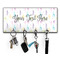 Gymnastics with Name/Text Key Hanger w/ 4 Hooks & Keys