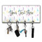 Gymnastics with Name/Text Key Hanger w/ 4 Hooks