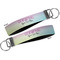 Gymnastics with Name/Text Key-chain - Metal and Nylon - Front and Back