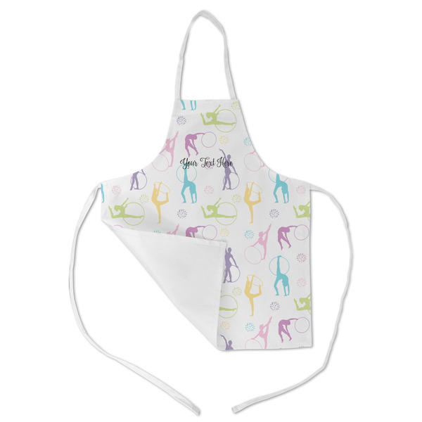 Gymnastics with Name/Text Kid's Aprons - Medium - Main (med/lrg)