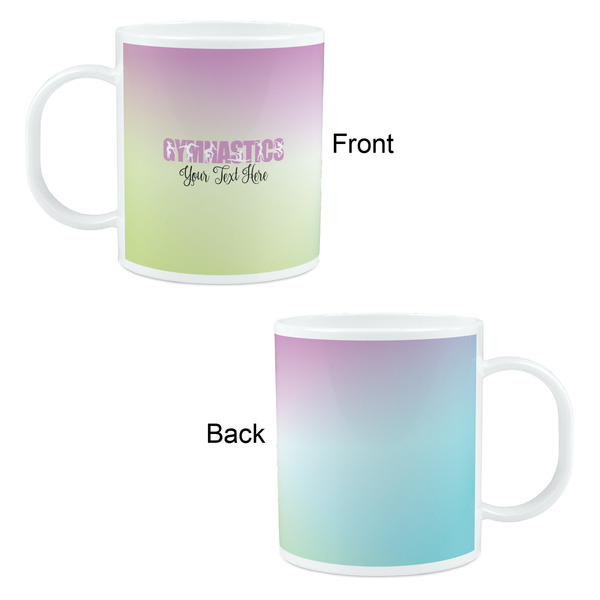Gymnastics with Name/Text Kid's Mug - Apvl