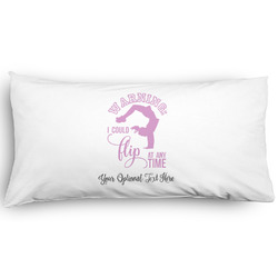 Gymnastics with Name/Text Pillow Case - King - Graphic