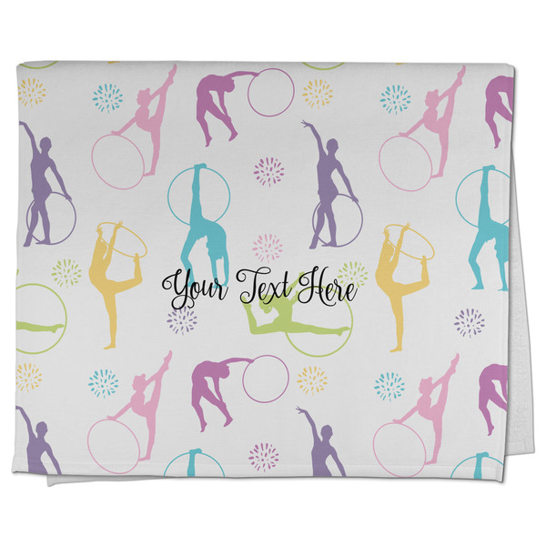 Custom Gymnastics with Name/Text Kitchen Towel - Poly Cotton