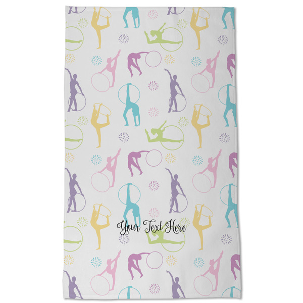 Gymnastics with Name/Text Kitchen Towel - Poly Cotton - Full Front