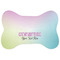 Gymnastics with Name/Text Bone Shaped Dog Food Mat (Personalized)