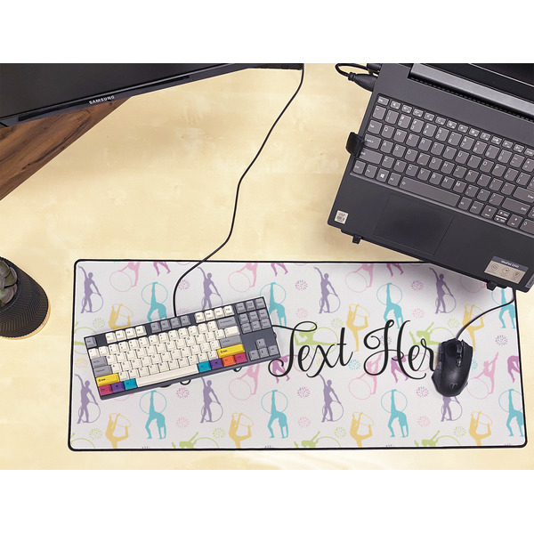 Gymnastics with Name/Text Large Gaming Mats - LIFESTYLE