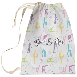 Gymnastics with Name/Text Laundry Bag