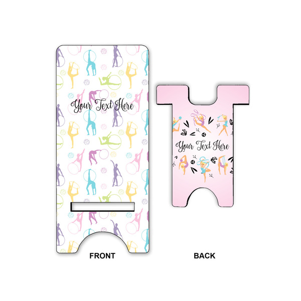 Gymnastics with Name/Text Large Phone Stand - Front & Back
