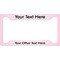 Gymnastics with Name/Text License Plate Frame - Style A