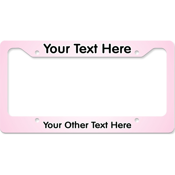 Custom Gymnastics with Name/Text License Plate Frame - Style B