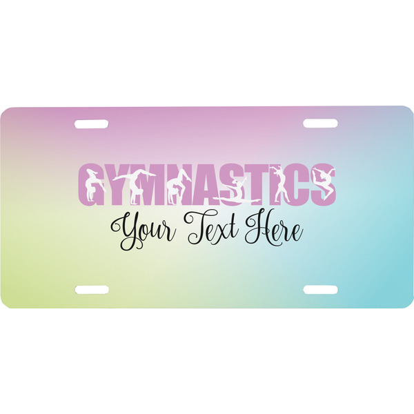 Custom Gymnastics with Name/Text Front License Plate (Personalized)