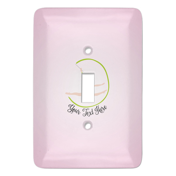 Custom Gymnastics with Name/Text Light Switch Cover (Single Toggle) (Personalized)