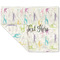 Gymnastics with Name/Text Linen Placemat - Folded Corner (double side)