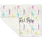 Gymnastics with Name/Text Linen Placemat - Folded Corner (single side)