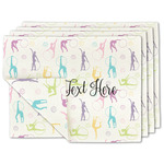 Gymnastics with Name/Text Linen Placemat