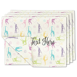 Gymnastics with Name/Text Linen Placemat