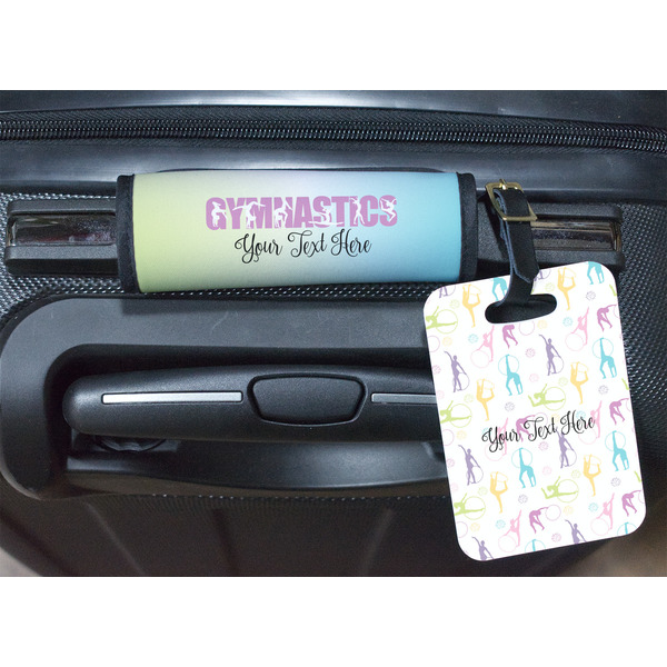 Gymnastics with Name/Text Luggage Wrap & Tag