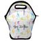 Gymnastics with Name/Text Lunch Bag - Front