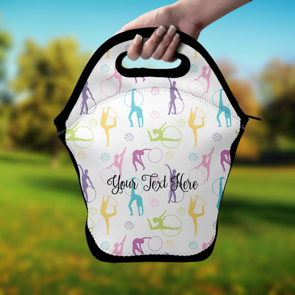 Gymnastics with Name/Text Lunch Bag - Hand