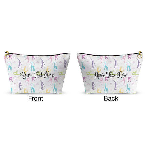 Gymnastics with Name/Text Makeup Bag (Front and Back)