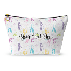 Gymnastics with Name/Text Makeup Bag - Large - 12.5"x7" (Personalized)