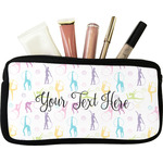 Gymnastics with Name/Text Makeup / Cosmetic Bag (Personalized)