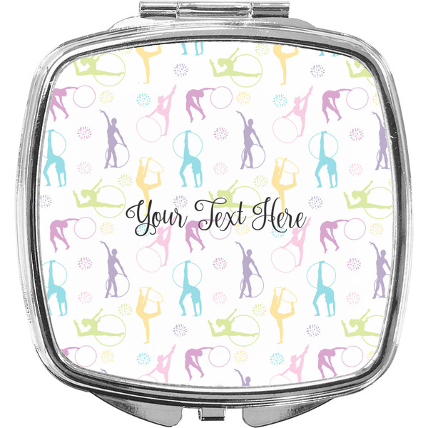 Custom Gymnastics with Name/Text Compact Makeup Mirror (Personalized)