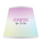Gymnastics with Name/Text Poly Film Empire Lampshade - Front View