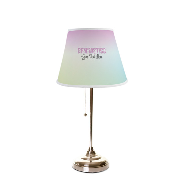 Gymnastics with Name/Text Poly Film Empire Lampshade - On Stand