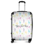 Gymnastics with Name/Text Suitcase - 24" Medium - Checked