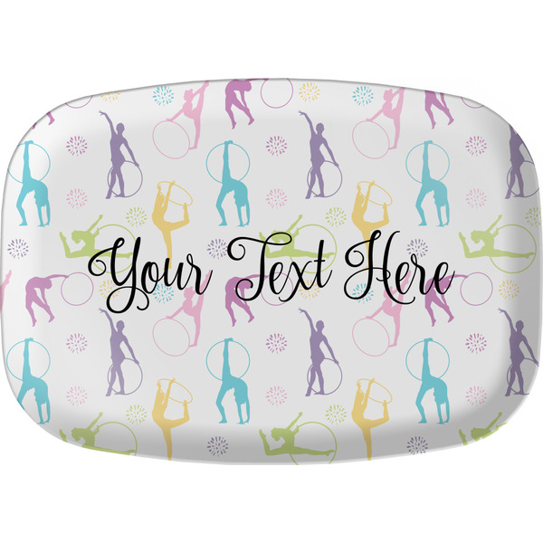Custom Gymnastics with Name/Text Melamine Platter (Personalized)