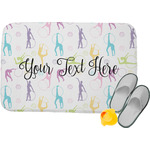 Gymnastics with Name/Text Memory Foam Bath Mat (Personalized)