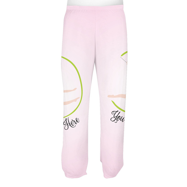 Gymnastics with Name/Text Men's Pjs Back - on model