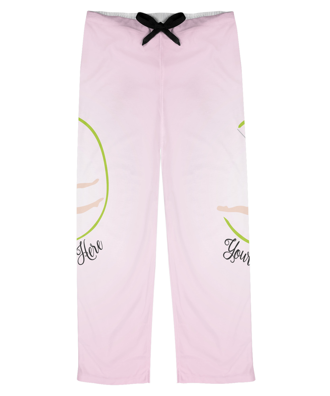 Custom Gymnastics with Name/Text Mens Pajama Pants (Personalized)