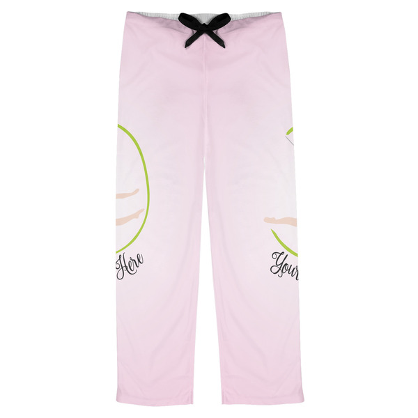 Custom Gymnastics with Name/Text Mens Pajama Pants - L (Personalized)