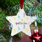 Gymnastics with Name/Text Metal Star Ornament - Lifestyle
