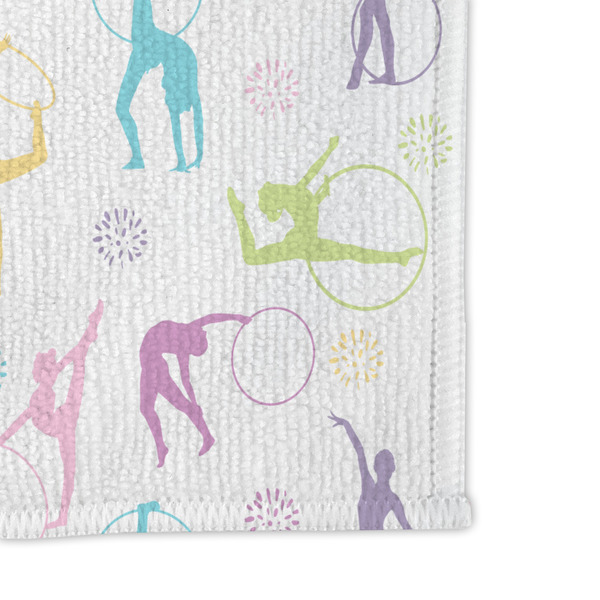 Gymnastics with Name/Text Microfiber Dish Rag - DETAIL