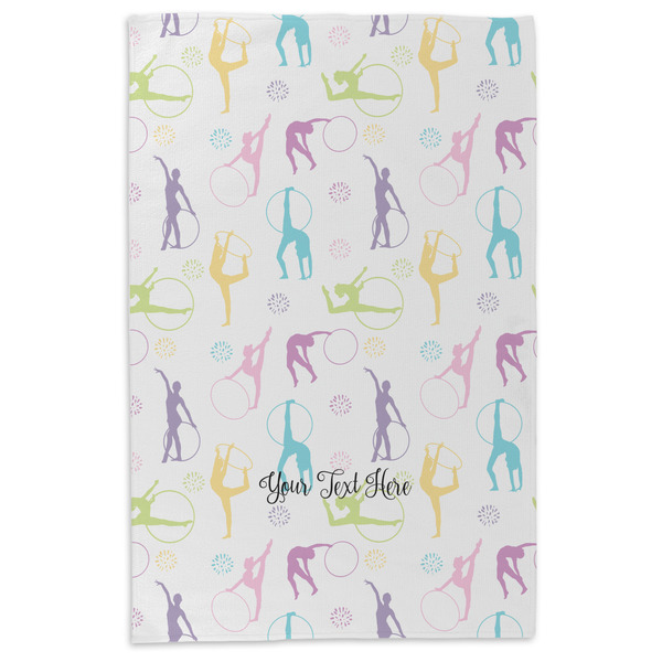 Gymnastics with Name/Text Microfiber Dish Towel - APPROVAL