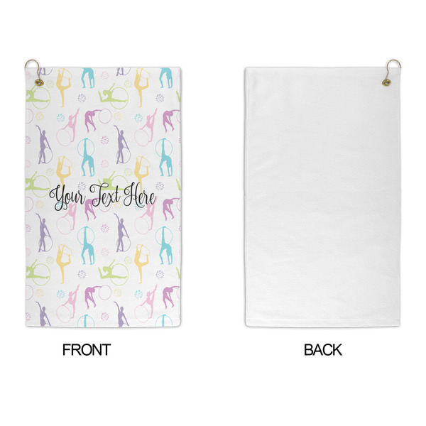 Gymnastics with Name/Text Microfiber Golf Towels - APPROVAL