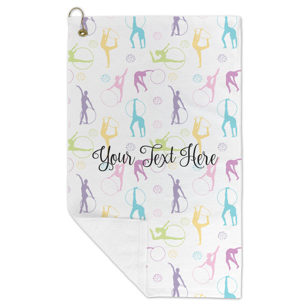 Gymnastics with Name/Text Microfiber Golf Towels - FOLD
