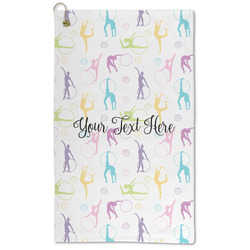 Gymnastics with Name/Text Microfiber Golf Towel