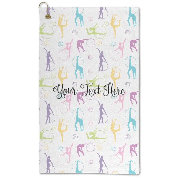 Custom Gymnastics with Name/Text Microfiber Golf Towel