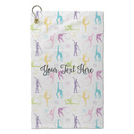 Gymnastics with Name/Text Microfiber Golf Towel - Small