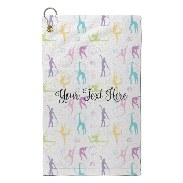 Custom Gymnastics with Name/Text Microfiber Golf Towel - Small