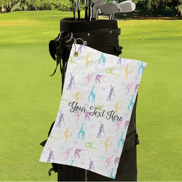 Gymnastics with Name/Text Microfiber Golf Towels - Small - LIFESTYLE