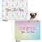 Gymnastics with Name/Text Microfleece Dog Blanket - Regular - Front & Back