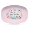 Gymnastics with Name/Text Plastic Platter - Microwave & Oven Safe Composite Polymer (Personalized)