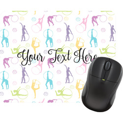 Gymnastics with Name/Text Rectangular Mouse Pad (Personalized)