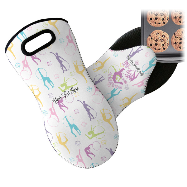 Gymnastics with Name/Text Neoprene Oven Mitt