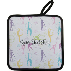 Gymnastics with Name/Text Pot Holder